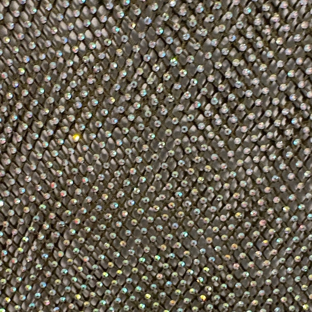 Sparkling hunter green Mesh Crop Top - Picture 4 of 5